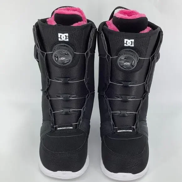 DC Women's Size 5 Black/White/Pink Lotus 2023 Step On Snowboard Boots W BR4-4 - Picture 2 of 11